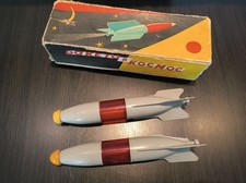 Vintage Very Rare Plastic Toy Space Rocket USSR CCCP W/ BOX