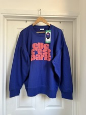 Women's Blue Elle Sweatshirt Jumper size XL Paris Sweater