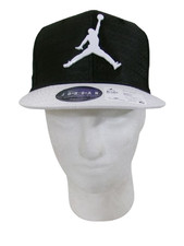 NWT Jordan Jumpman Boys Elite Snapback Adjustable Pro Cap Hat 8/20 Black/White