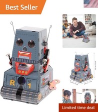 Vintage Iron Wind-Up Robot Collectible - Perfect for Photography Props Gifts