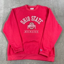 Ohio State Buckeyes Champion Mens Large Red Crewneck Sweatshirt