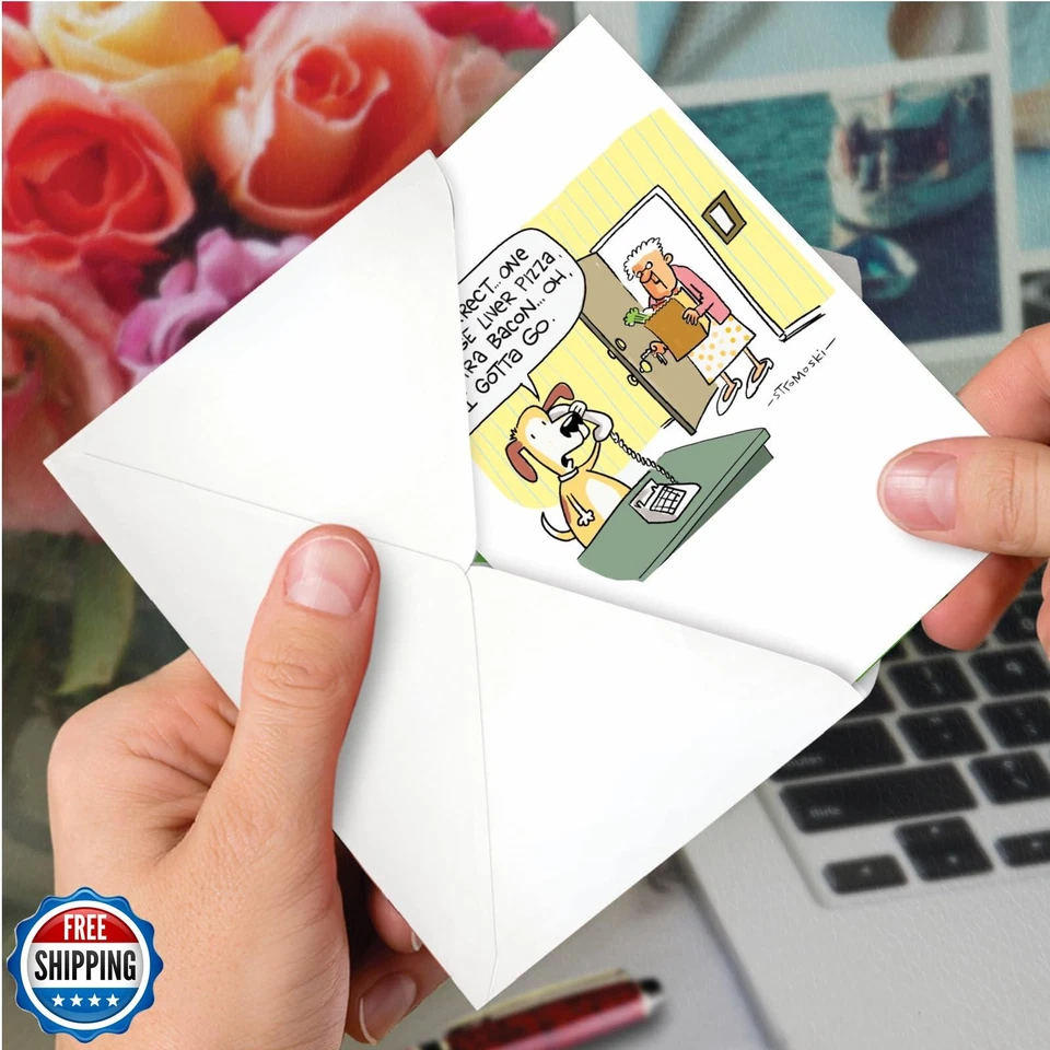 NobleWorks - 1 Happy Birthday Greeting Card Funny - Cartoon Comic Humor, Cele - Image 4 of 4