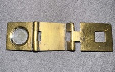 Vtg Small German Brass Collectible Magnifying Glass Loupe Printer Map Reading 1"