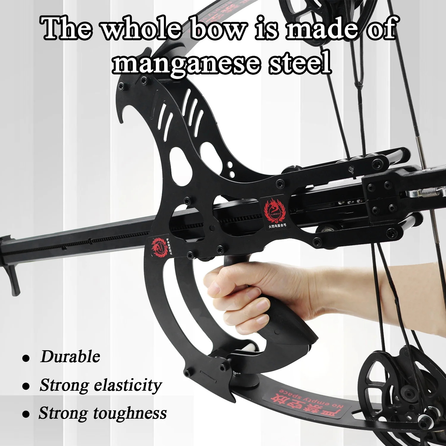 All-metal Composite Bow 50-shot Steel Ball Bow 50-60 pounds 8mm steel balls