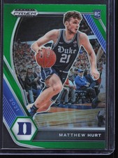 2021 Panini Prizm Draft Picks #34 Matt Hurt Green