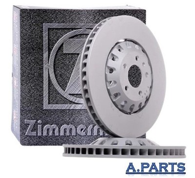 2X ZIMMERMANN BRAKE DISCS 375MM FRONT AUDI A4 A5 A6 A7 A8 Q5 Q7 Q8 VW TOUAREG