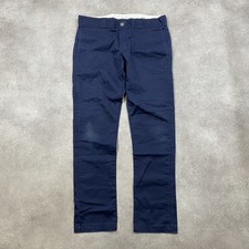 Dickies Carpenter Trousers Men's 32" Vintage Workwear Regular Fit Pants, Navy