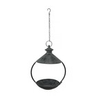 Metal Rustic Round Hanging Bird Feeder Tray Platform Outdoors Home Garden Decor