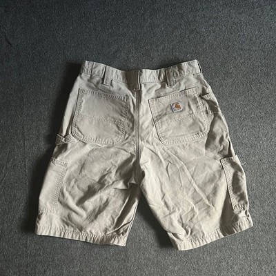 Carhartt Shorts Mens 32 Brown Tan Cotton Chino Outdoor Workwear Pocket