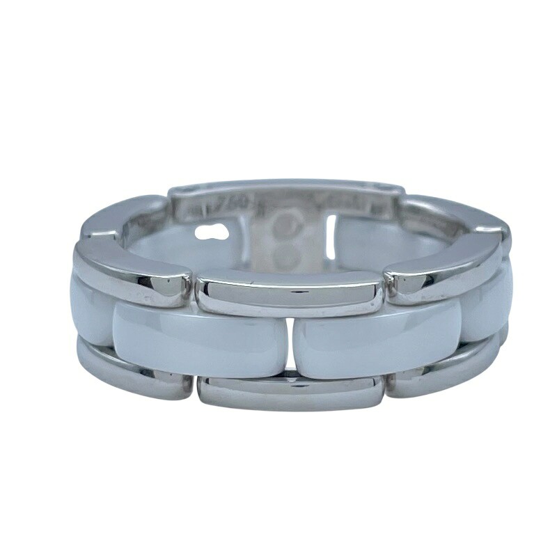 Chanel Ultra Ring Medium White Gold 18K US Size #8.5 11.1g