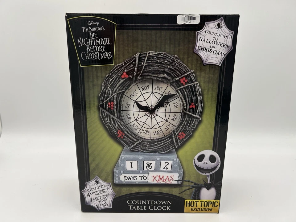 Relógio de contagem regressiva The Nightmare Before Christmas, contagem regressiva de Halloween e Natal - Imagem 2 de 4