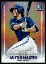 Austin Martin 2021 Bowman Chrome Dawn of Glory Refractor #DOG-13 Blue Jays