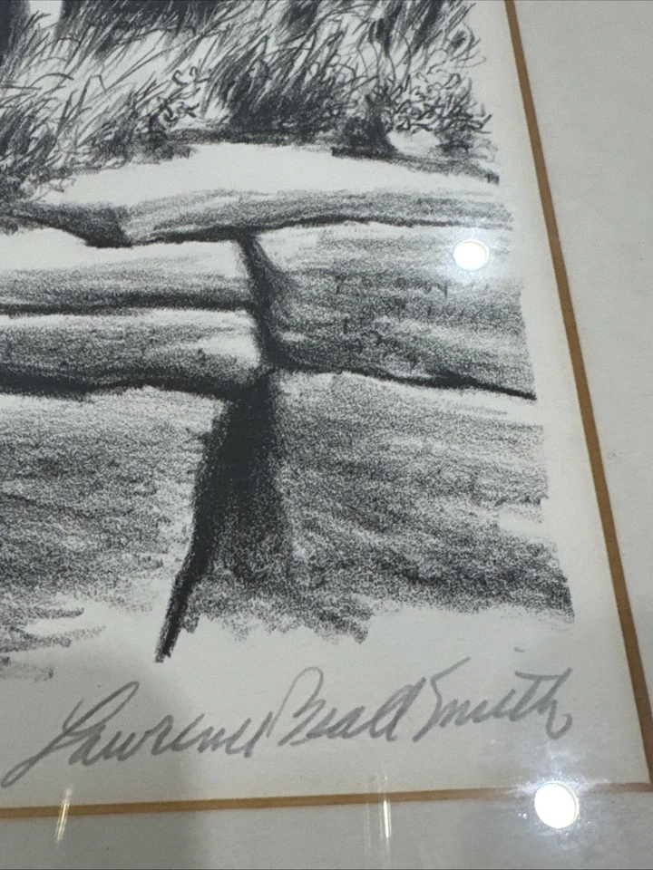 Litografía Original Lawrence Beall Smith Firmada a Lápiz "Escena del Puerto" 225/250 Foto 4 de 4