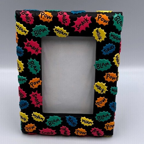 Vintage 1996 Warner Brothers Studio DC Comics Photo Frame 4x6 Smack Bang Pow