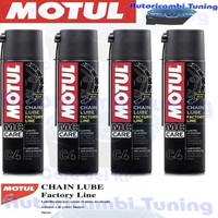 4 X 400 ML Fett Spray Kette Motorrad Motul C4 Chain Lube Factory Line Racing