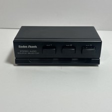 RadioShack Stereo Audio Source Selector Cat. No 42-2112 3-Input RCA Switch g3 