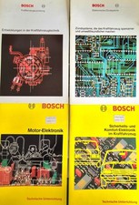 4 BOSCH BROSCHÜREN MOTORZUENDSYS,  ZYNDSYSTE...