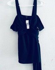 NWT Ann Taylor Women’s Size M Black Tunic Mini Dress 