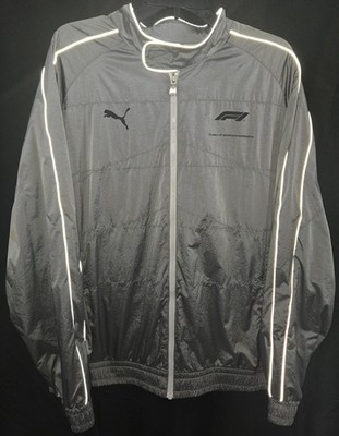 Puma F1 T7 Large Oversized Full Zip Track Jacket Grey 