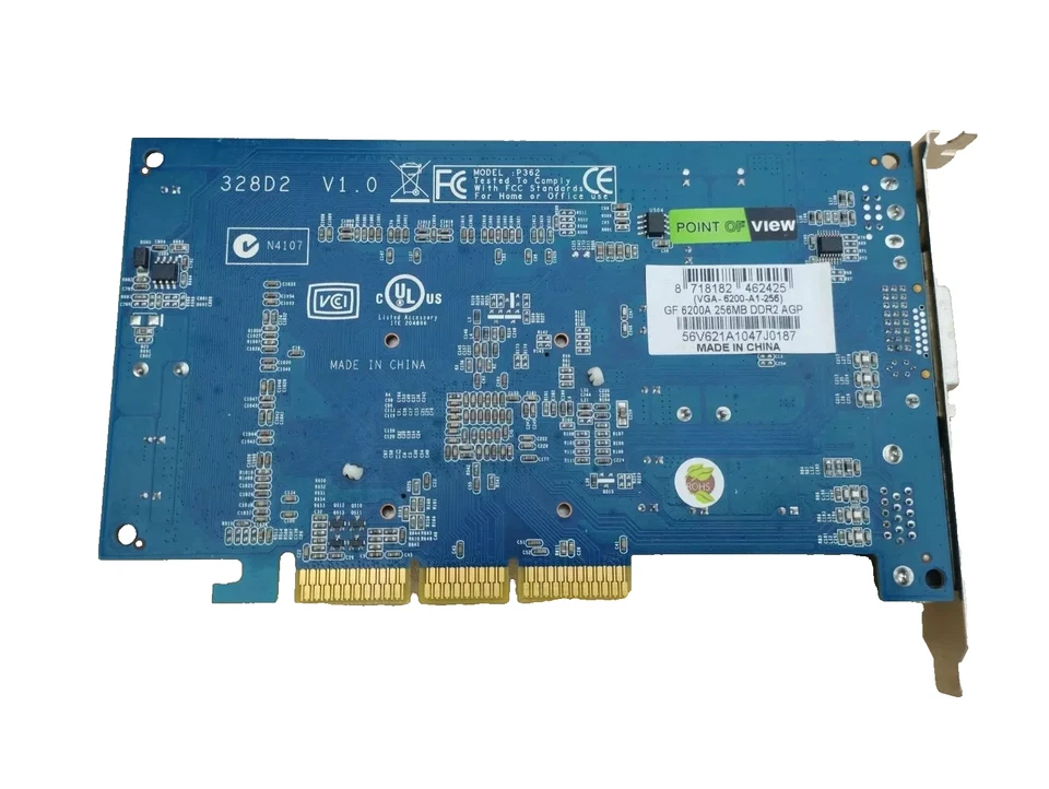 SCHEDA VIDEO AGP POINT OF VIEW - NVIDIA GEFORCE 6200A - 512MB GDDR2 - Immagine 2 di 3