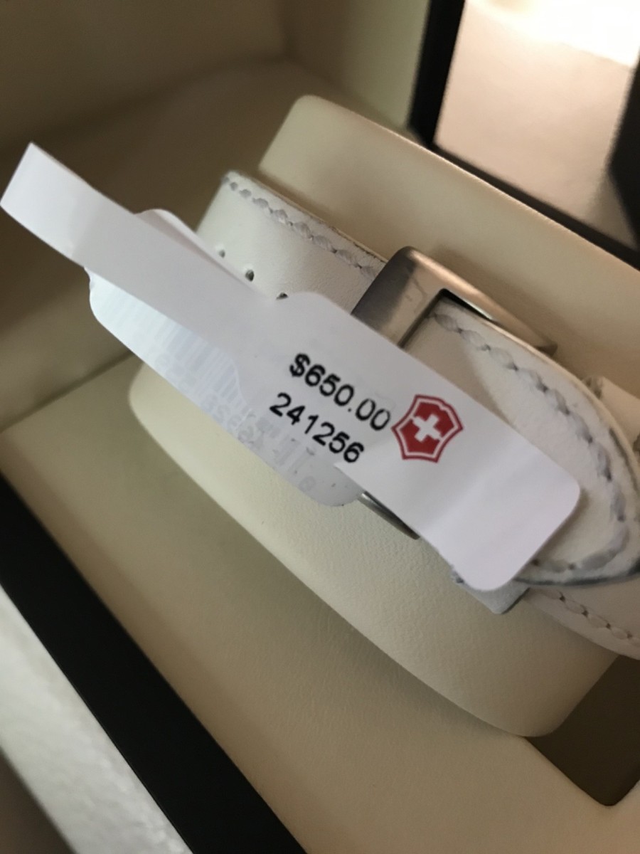 New Victorinox Swiss Army Women's 241256 Chronograph White Mop