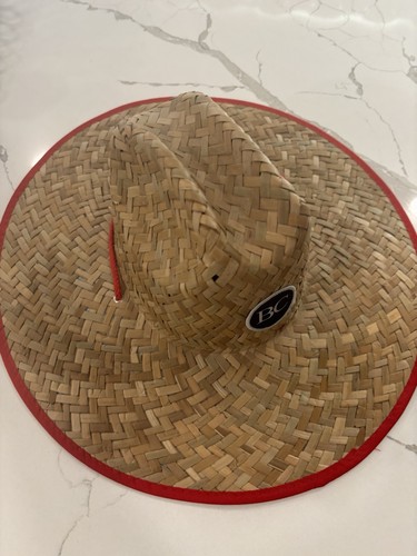 Sombrero de Paja de los Cardenales de San Luis Regalo-Pájaros Rojos Sombrero de Paja SGA USADO EN EXCELENTE ESTADO Envío Gratuito - Imagen 7 de 12