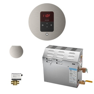 Mr Steam MS90EC1 5kW w/ iTempo AutoFlush Round Package Brushed Nickel