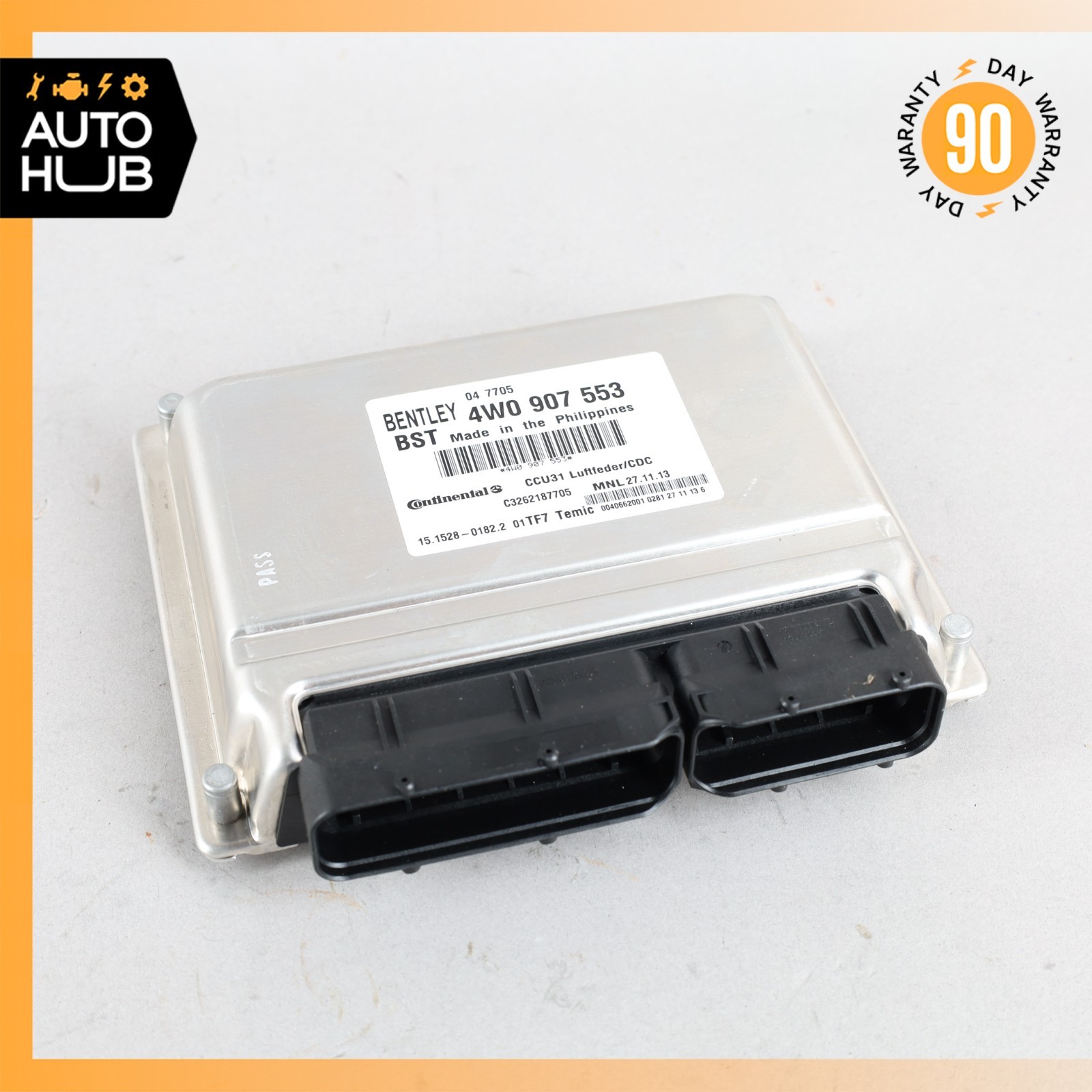 14-18 Bentley Flying Spur Sedan Air Suspension Control Module 4W0907553 OEM 40k