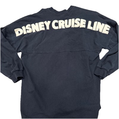 Disney Cruise Line DCL Navy & White Spirit Jersesey Sm Long Sleeve Shirt Mickey