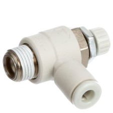 1PC SMC AS2201F-01-04S Speed Controller, Elbow, 1/8" Port to 4mm Tube, Air, PBT