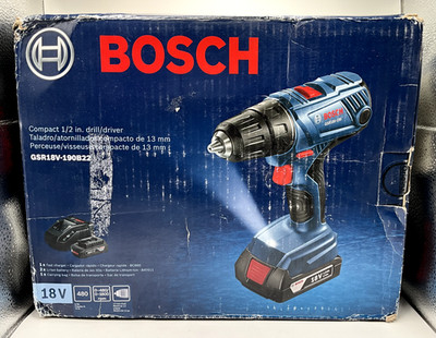 Bosch 18v Drill/Driver Set - GSR18V-190B22 - New/Open Box 