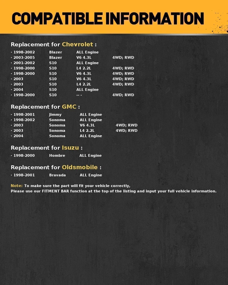 Juego de 2 pinzas de freno traseras para Chevrolet S10 2001-2002 1998-2000 S10 2,2 L Foto 2 de 4