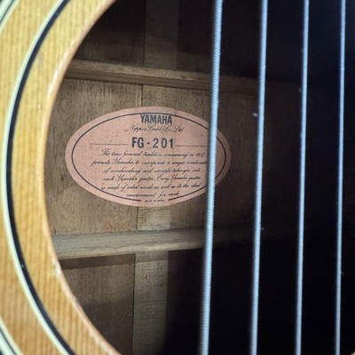 YAMAHA FG-201 Acoustic Guitar 70's Japan Vintage Used free