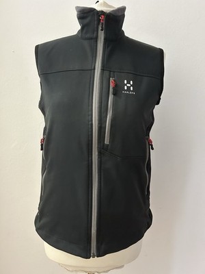 Haglöfs Weste Softshellweste Funktionsweste Gr. M schwarz Taschen Outdoor Berg