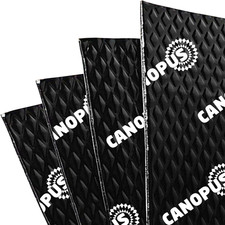 80mil Car Sound Deadening Mat 10sqft Butyl Audio Deadener 10 Sheets Black Pro XL