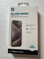Zagg iFrogz Glass Shield Tempered Screen Protector for Apple iPhone 15 Pro