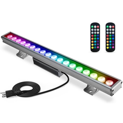 #ad #ad 72W LED Wall Washer Light with RF Remote 7200LM Dimmable 5700K RGB 20in Waterpro $45.99