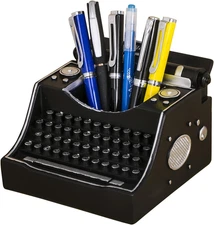 Retro Typewriter Pen Holder Vintage Desk Accssories Unique Cool Gifts