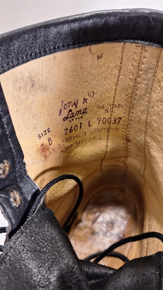 TONY LAMA 皮革 Kiltie 骑行西部靴女式 7B 码系带女牛仔核心 — 第 4/4 张图片