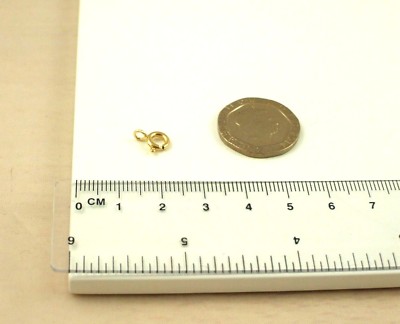 BESTER massiver 18kt 750 Gelbgold schwerer offener 6mm Bolzenring