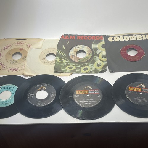 VTG 50's Rhythm Tote Date Line Record Carrier with 47 Records '50's-90's 45 RPM - Picture 18 of 24