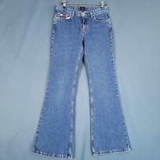 Tommy Hilfiger Jeans Juniors Denim Pants Mid Rise Bootcut Blue Size 7