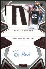 Bryan Edwards JSY AU Rookie Card 2020 Panini Playbook Red #229 