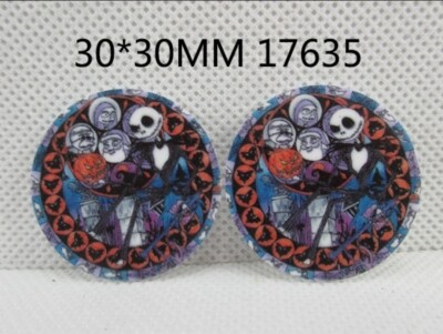 5 pc. Planar Resin Hair Bow Center 1017635 Jack Sally Nightmare Before Christmas