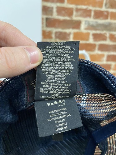 Double Rl Ralph Lauren Selvedge Denim Southwest Trucker Cap RRL Long R Mesh - Picture 8 of 14
