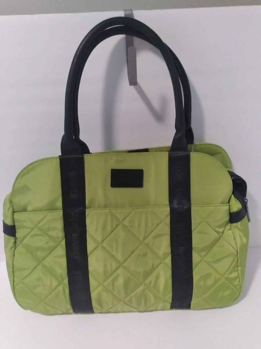 NWT Steve Madden Baustin Green Weekender Bag with Detachable Small Zippered  Bag