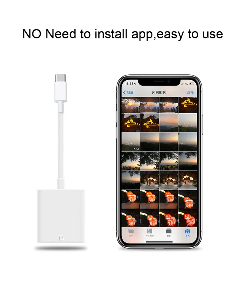 Type C Card Reader SD TF CF U Flash Disk Mouse OTG Adapter for iPad Pro Samsung - Image 4 of 4