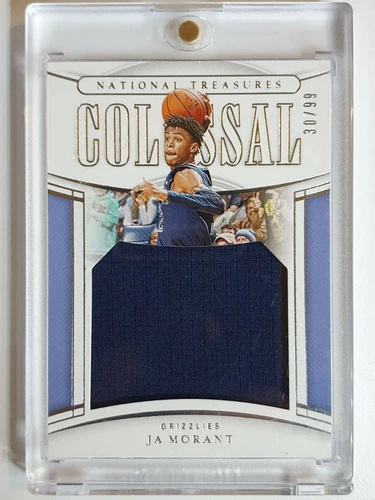 2019 National Treasures Ja Morant Rookie #PATCH /99 Worn Jersey - Ready to Grade