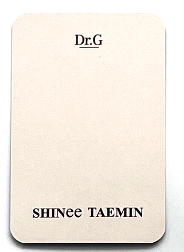 SHINee TAEMIN Dr.G Purchase Benefits Official Photocard Photo card