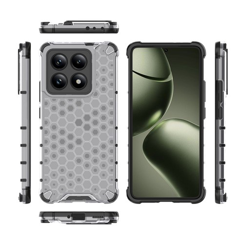 For XiaoMi 14T, Shockproof Hybrid Armor Honeycomb Soft Rubber Back Case Cover - 第 16/21 張圖片
